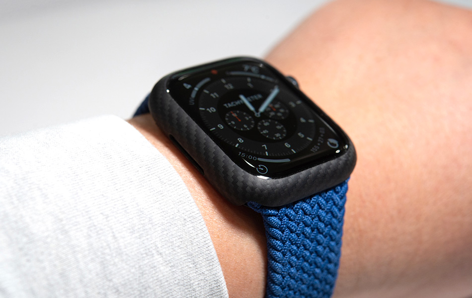 Apple Watch SE / Series 6 / 5 / 4 用アラミド繊維で作った軽量、極薄 