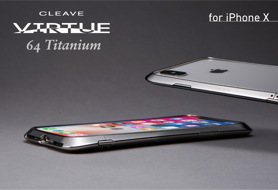 Cleave Titanium Bumper Virtue Premium Edition for iPhone X