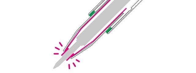 ブレない書き味