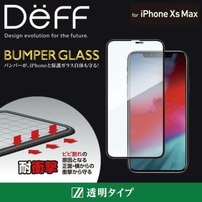 BUMPER GLASS for iPhone XS Max 透明クリア