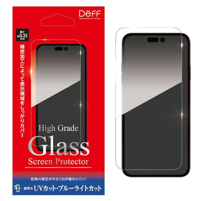 High Grade Glass Screen Protector for iPhone15/ 15 Pro （UV