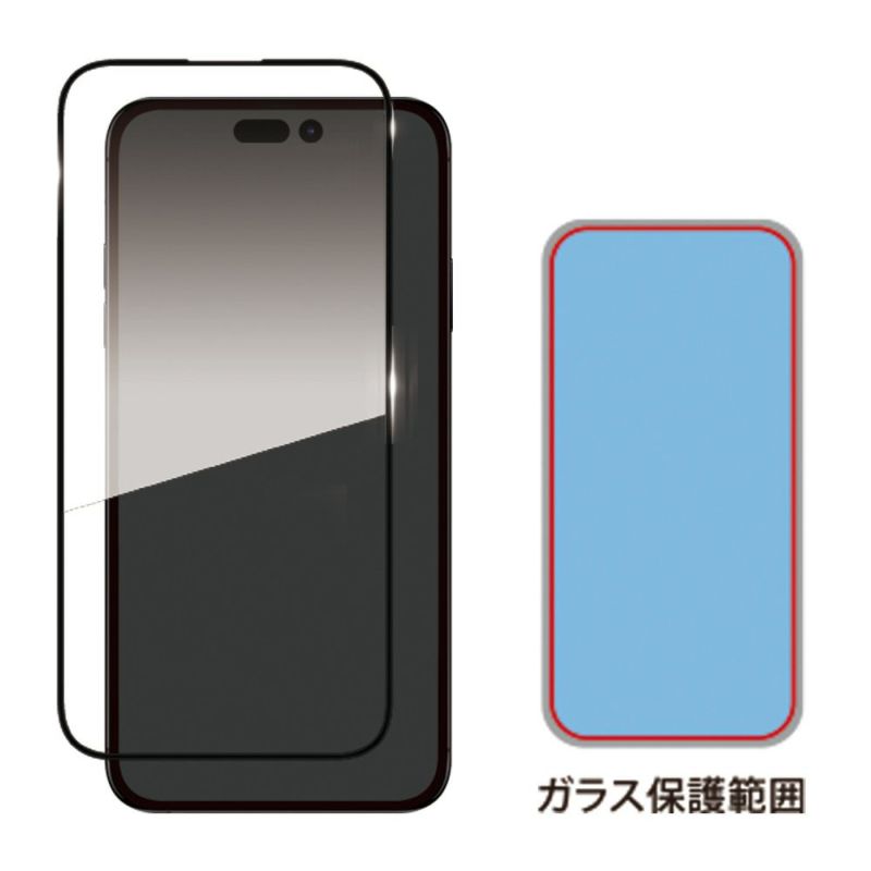 SUPER TOUGH GLASS for iPhone15 Series （透明・高光沢）