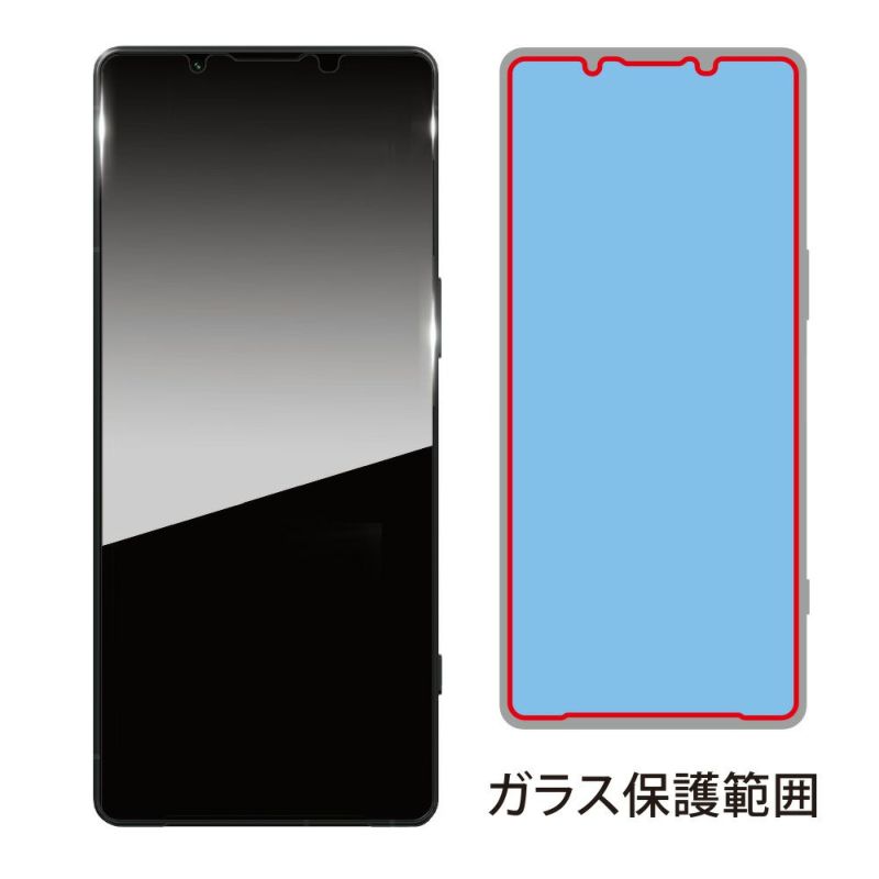 SUPER TOUGH GLASS for Xperia 5 V （透明・高光沢）